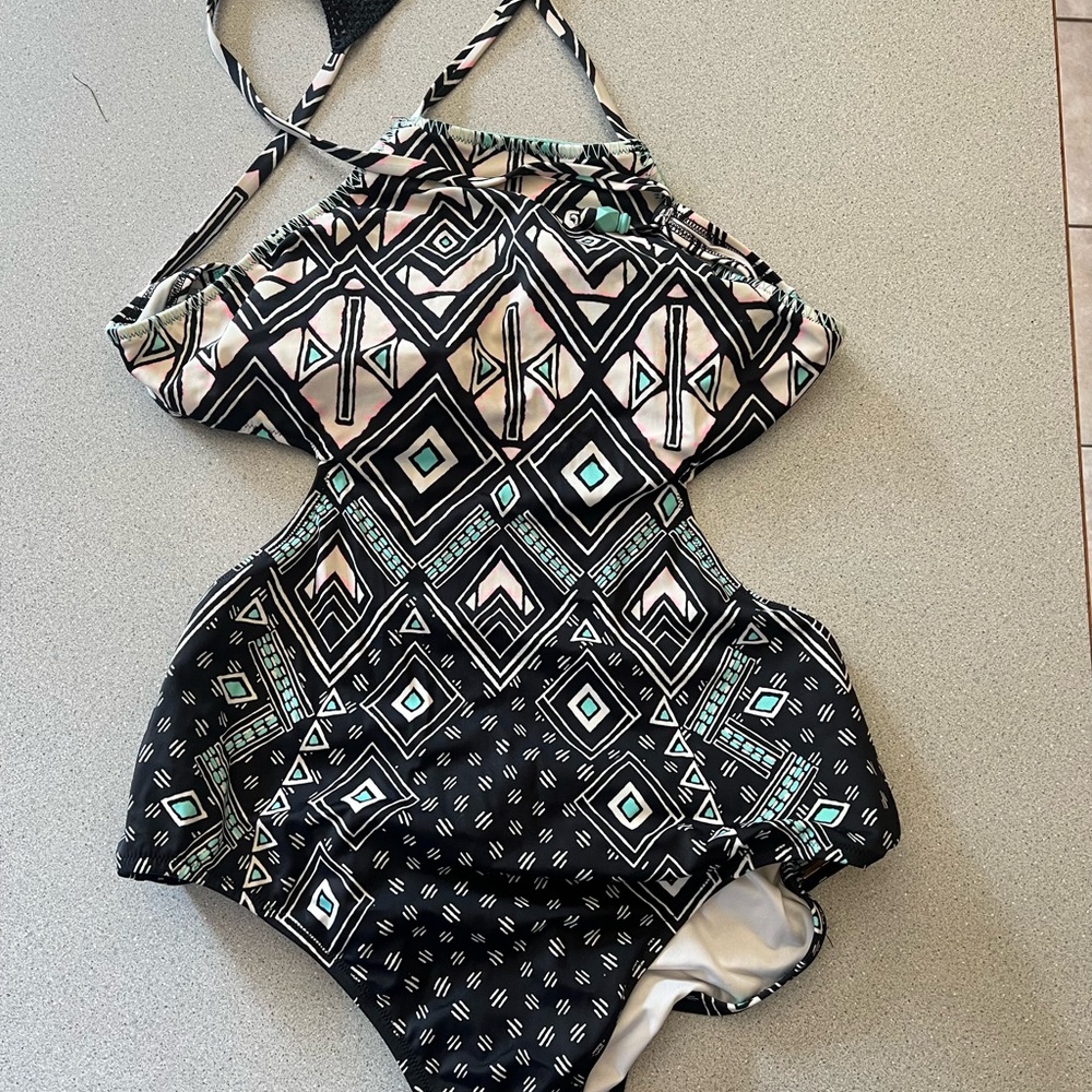 VS geometric one piece swimsuit